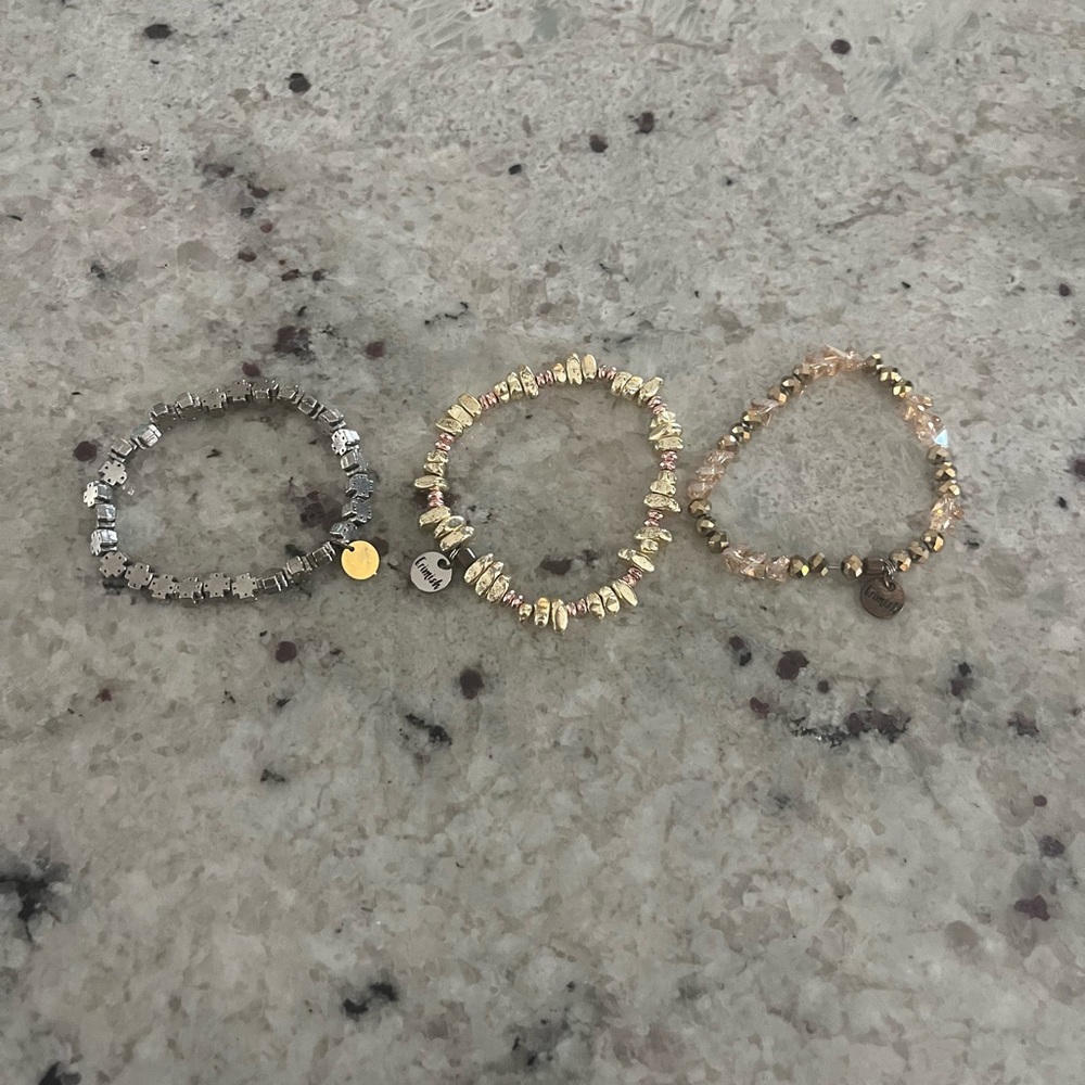Erimish Bracelets 3 Gold & Silver
